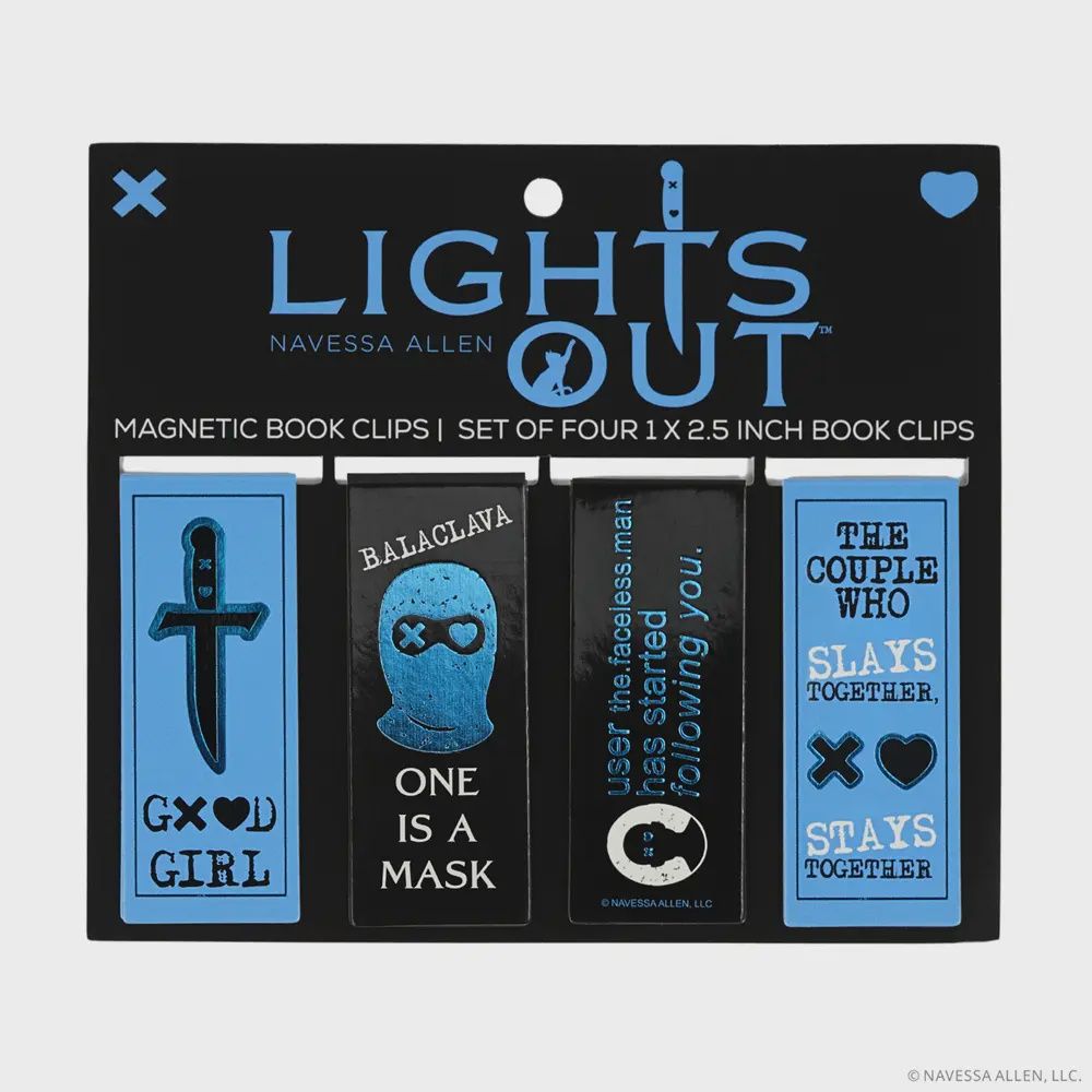 Lights Out Magnetic Bookmarks (4-Pack)