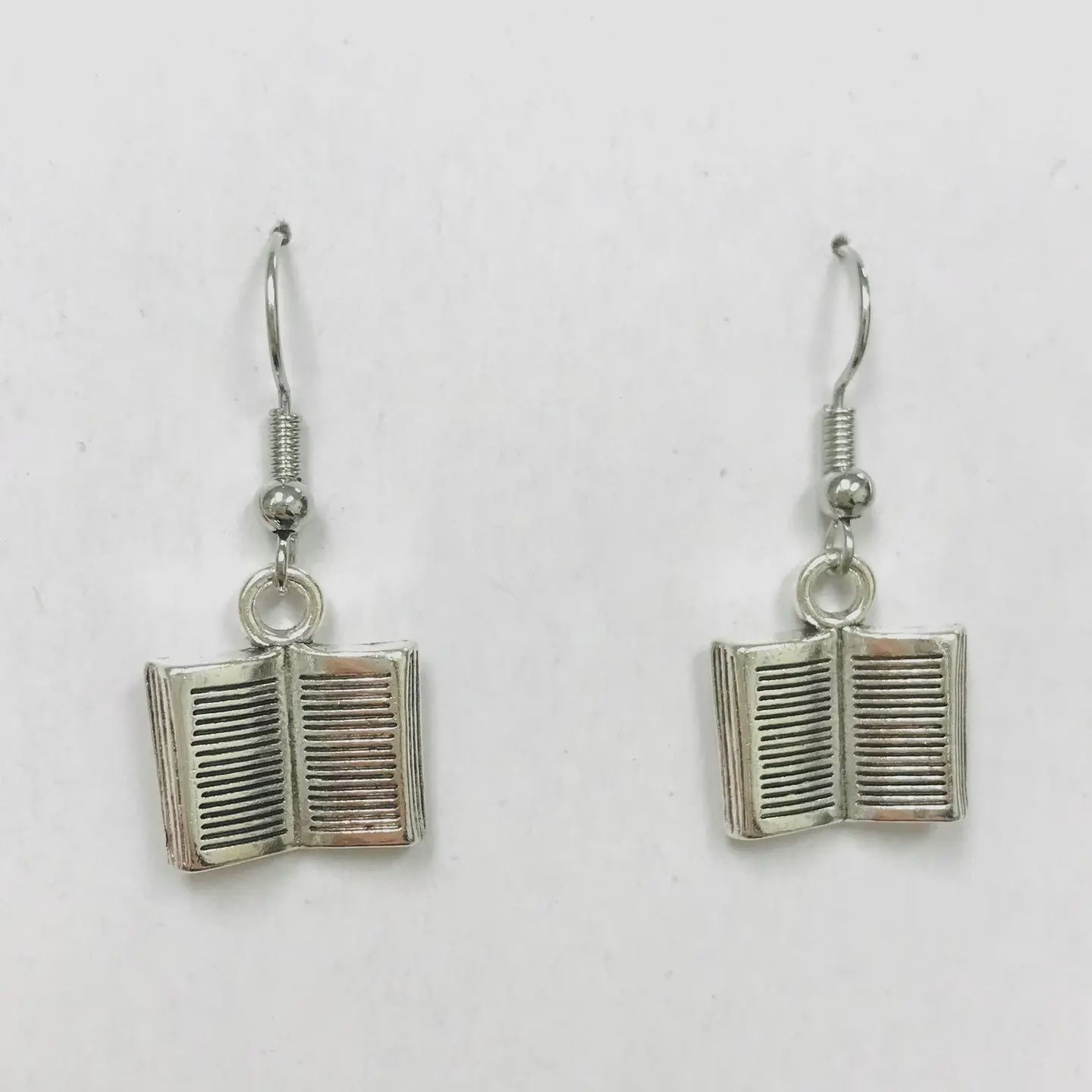 Open Book Earrings