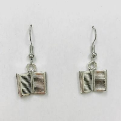 Open Book Earrings