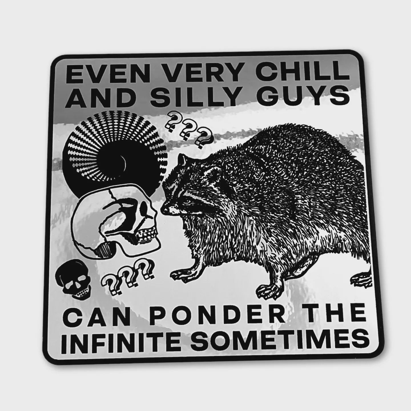 &quot;Ponder the Infinite&quot; Chrome Sticker