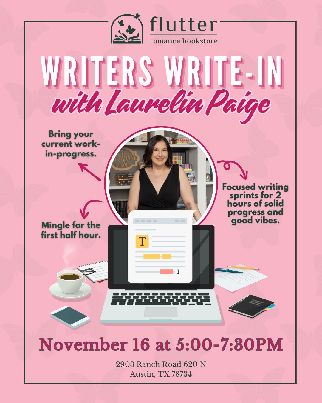 Writer&#39;s Write-In with Laurelin Paige (11/16/25)