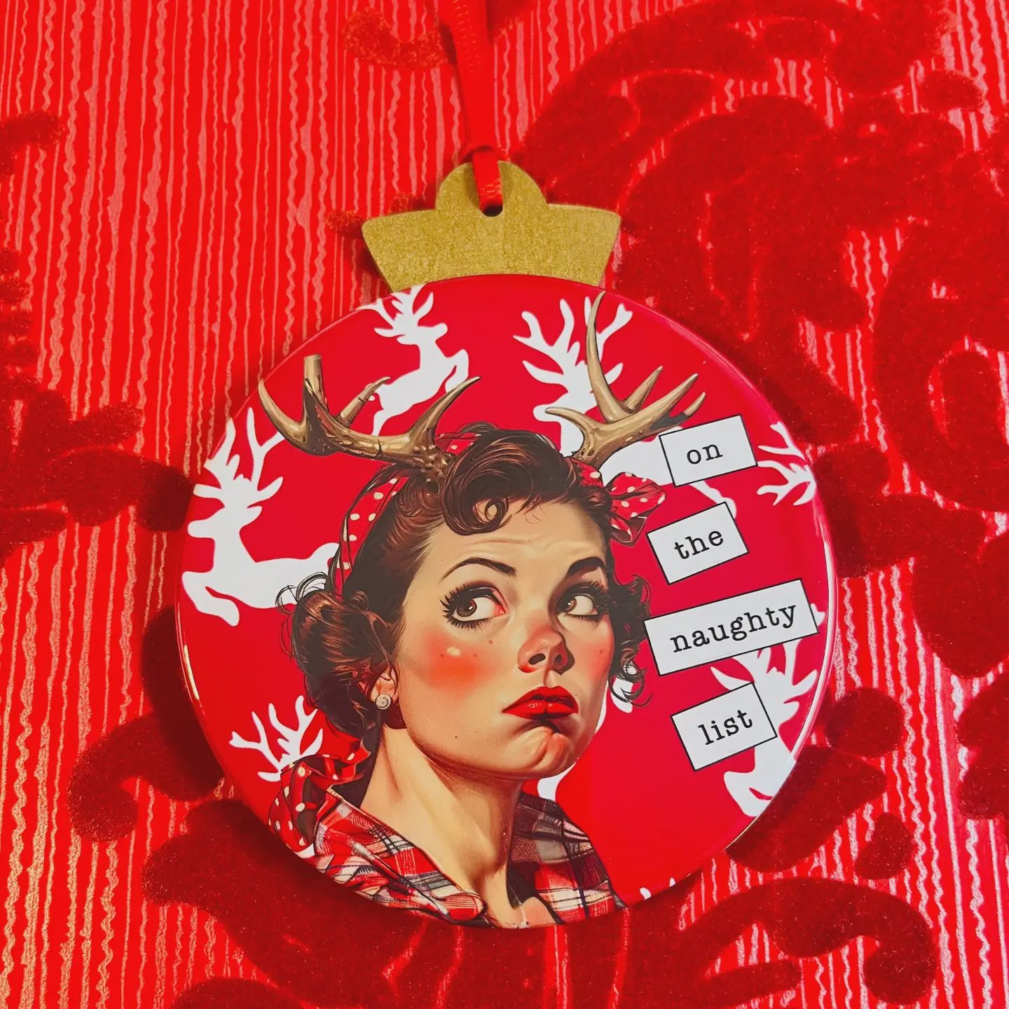 On the Naughty List - Vintage Holiday Ladies