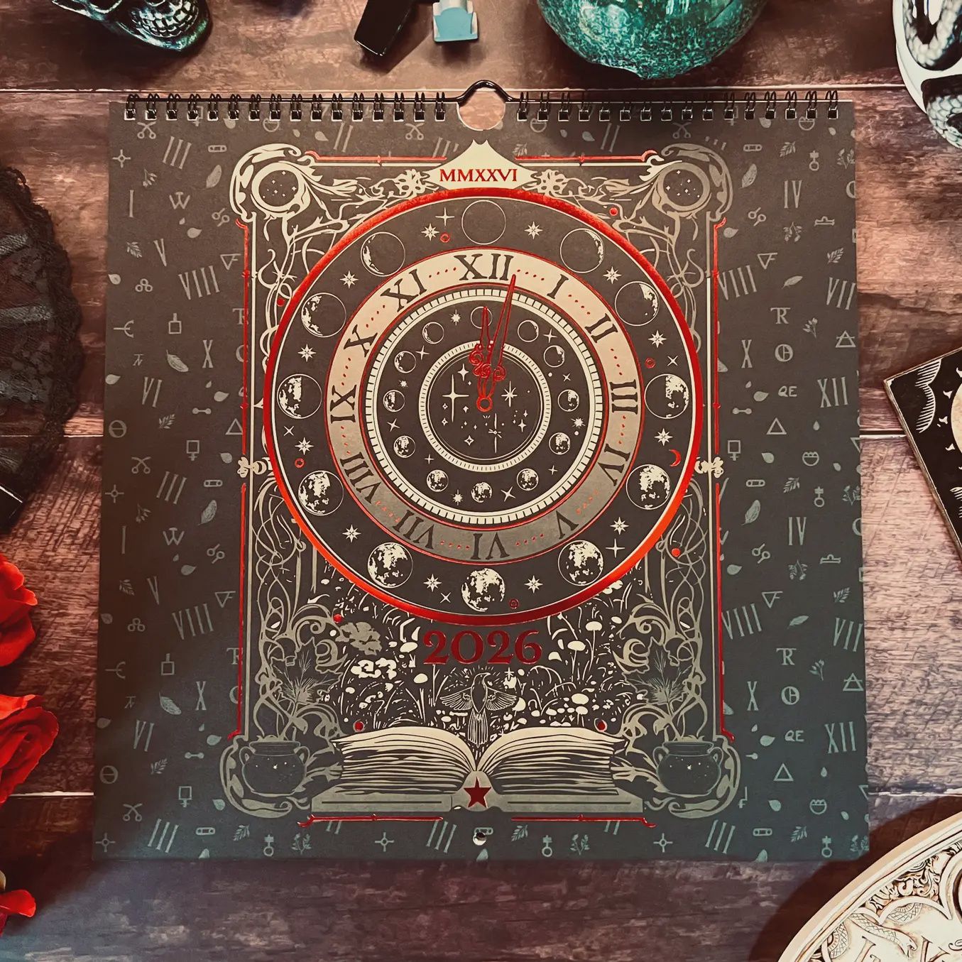 Waiting For the Night 2026 Spiral Wall Calendar