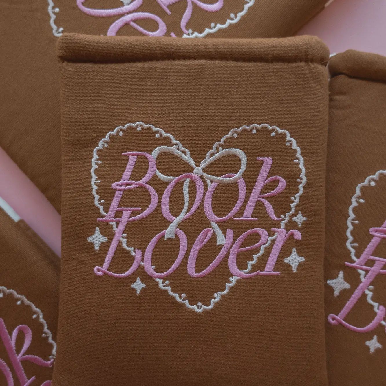 Book Lover Embroidered Book/Kindle Sleeve
