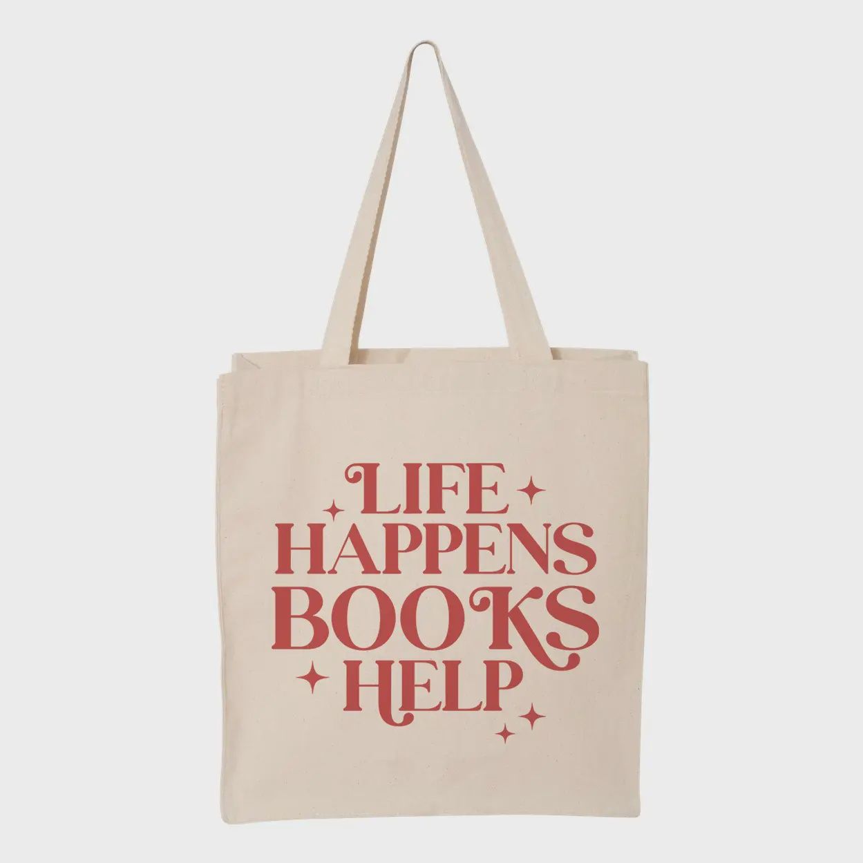 Life Happens Books Help Tote Bag