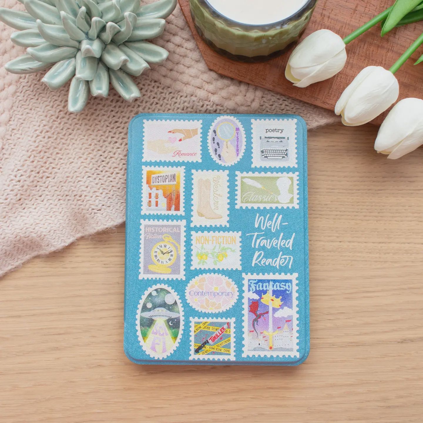 Well-Traveled Reader Kindle Case