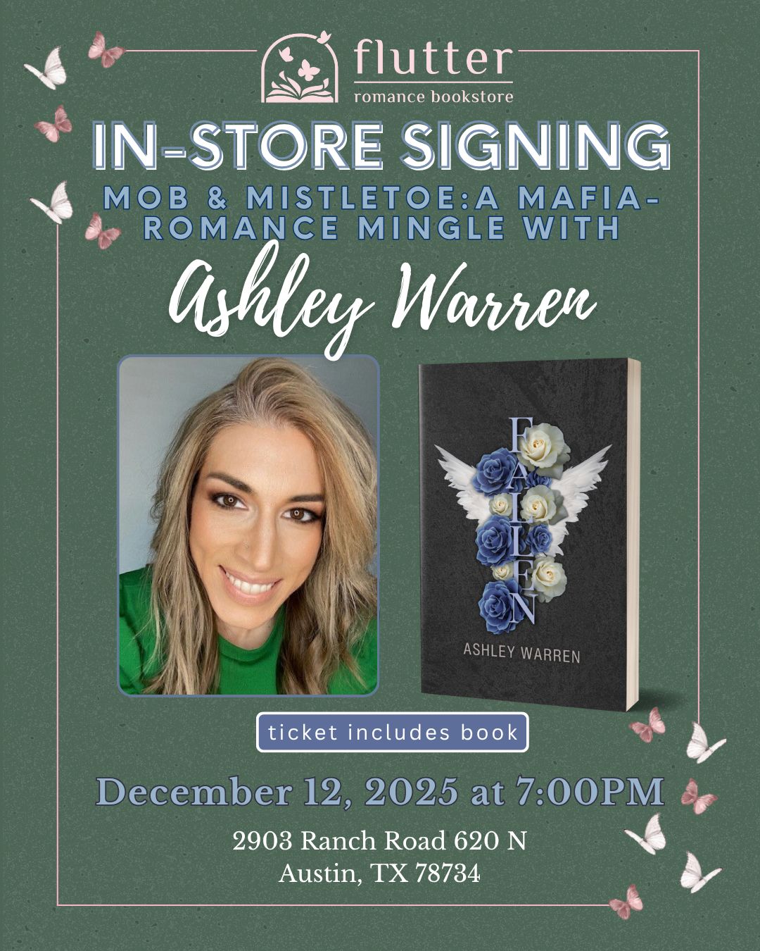  Mob &amp; Mistletoe  A Mafia-Romance Mingle with Author Ashley Warren  (12/12/25)