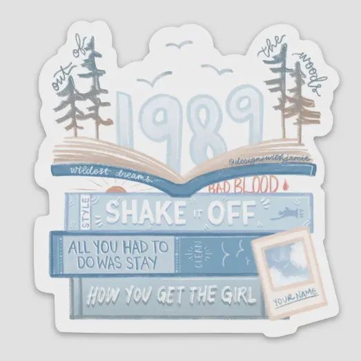 Taylor Swift 1989 Album Eras Sticker