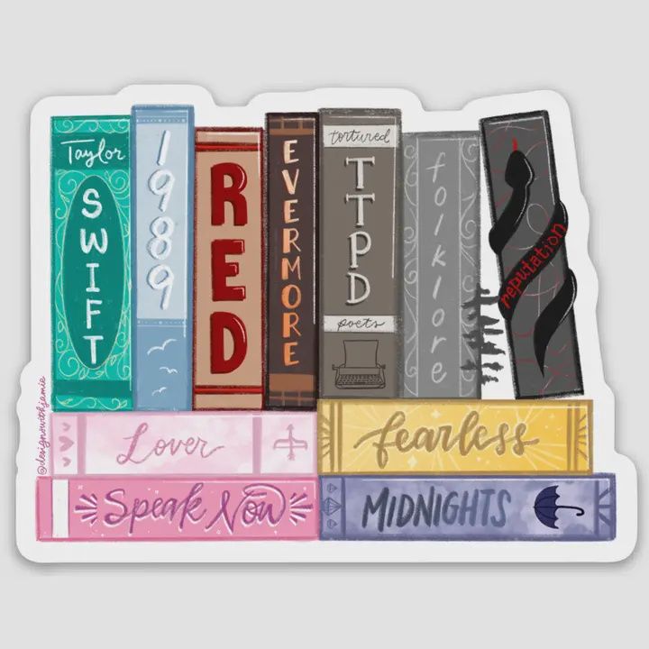 Taylor Swift Eras Book Sticker
