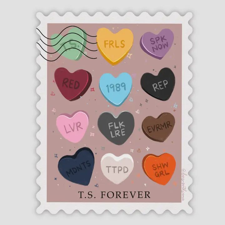 Taylor Swift Forever Eras Stamp Sticker