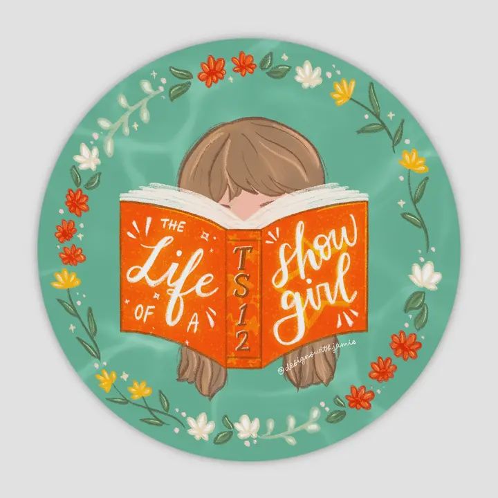 The Life of a Showgirl Reading Sticker