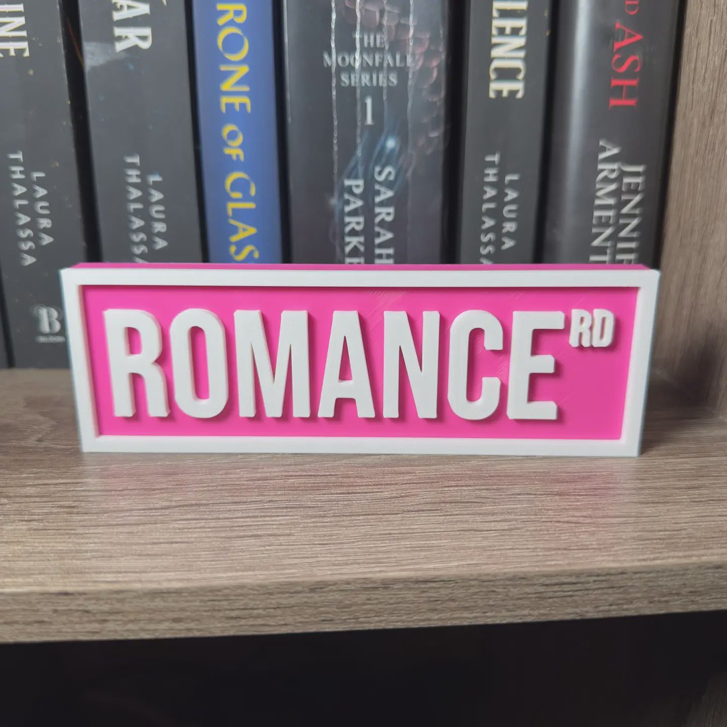 Romance Street Sign | Bookshelf Decor