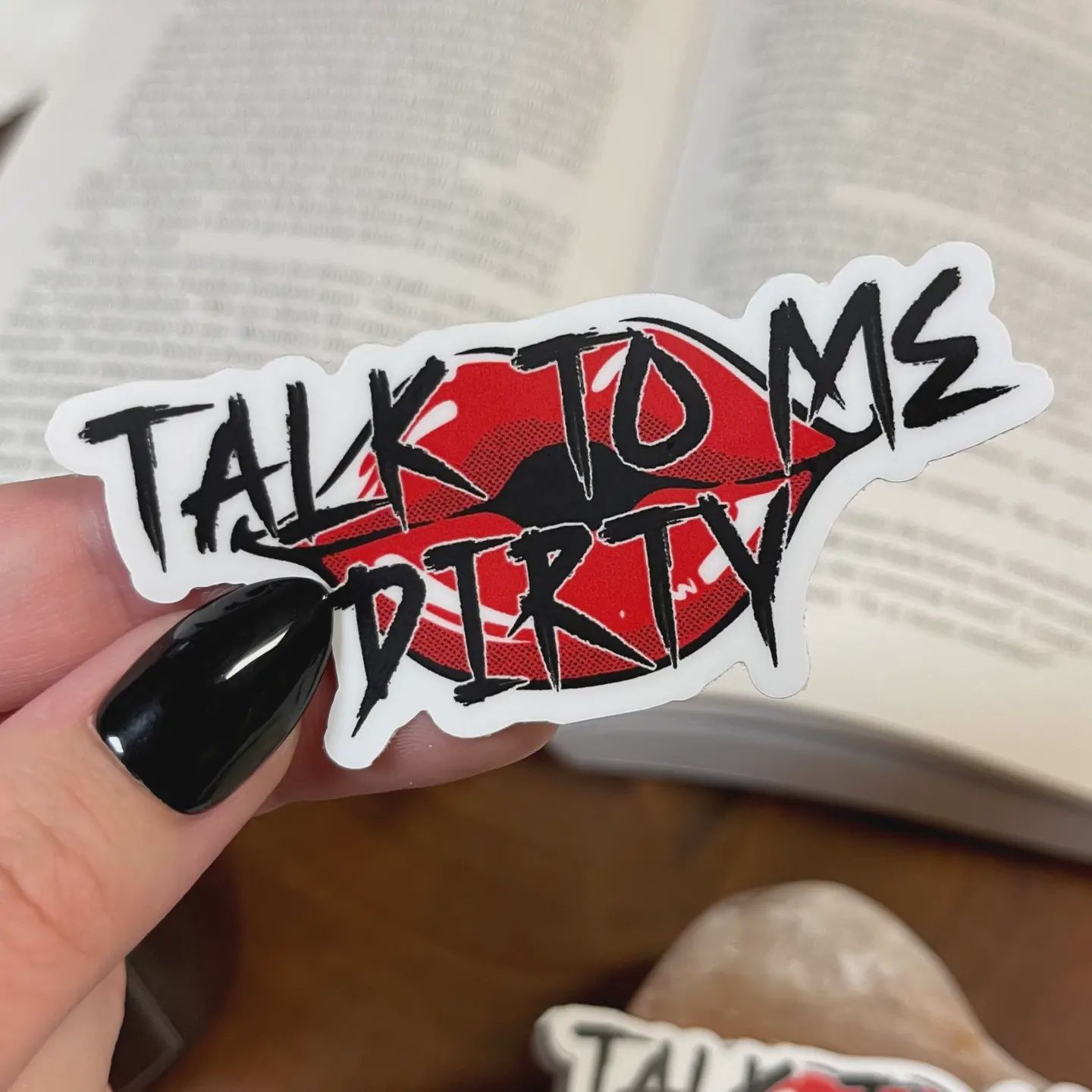 Talk to me Dirty Bookish Sticker