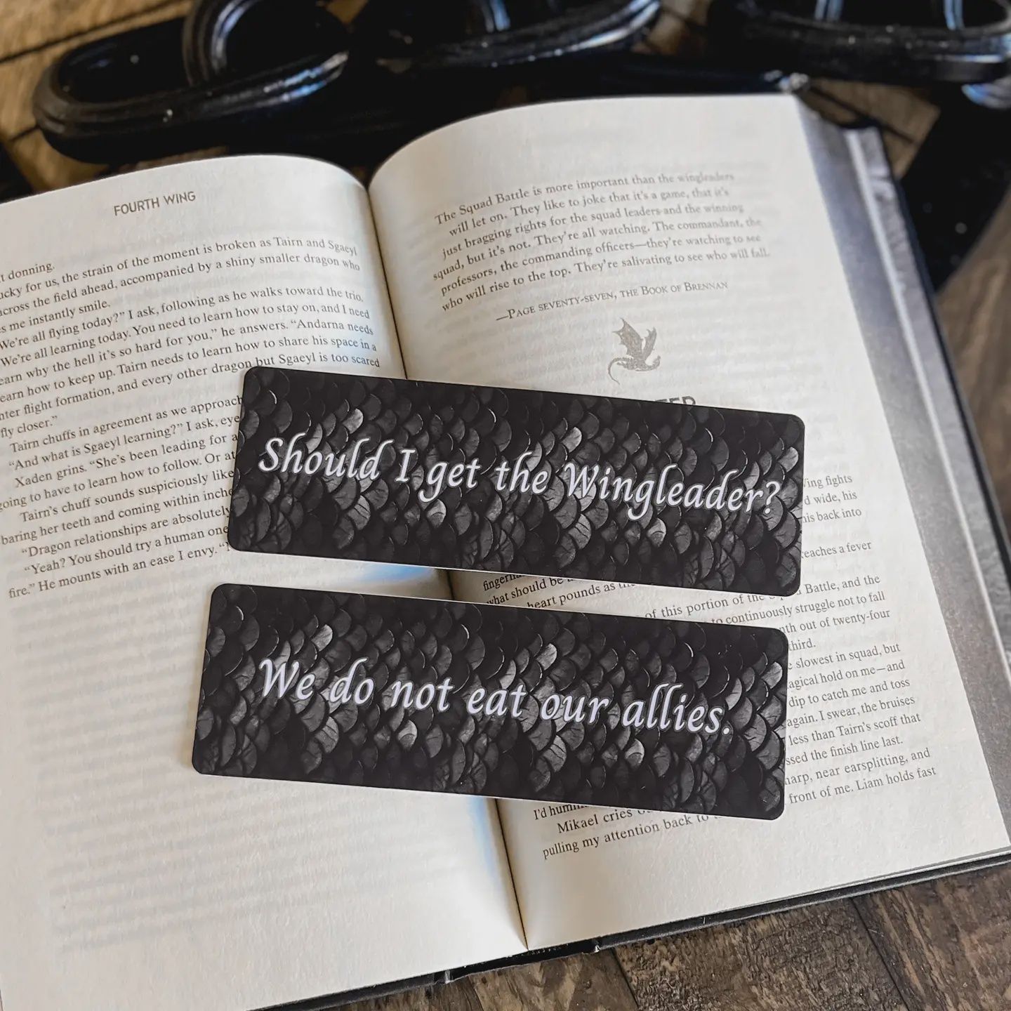 Tairn Quote Bookmark, Fourth Wing, Iron Flame
