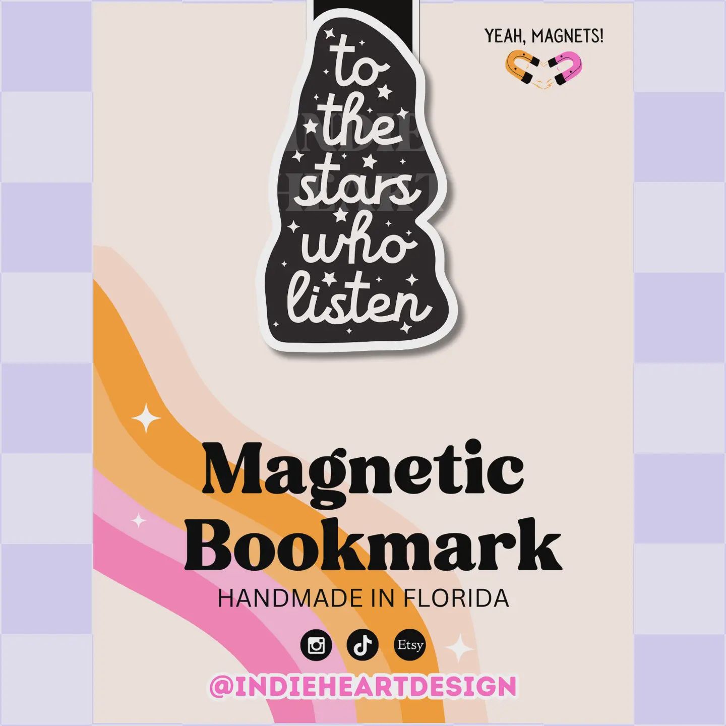 To The Stars Who Listen | Magnetic Bookmark