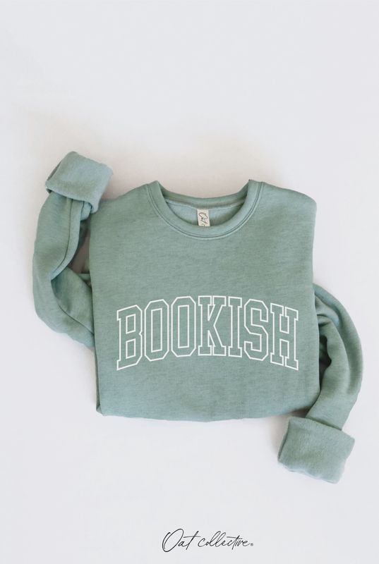 Bookish Graphic Sweatshirt Sage