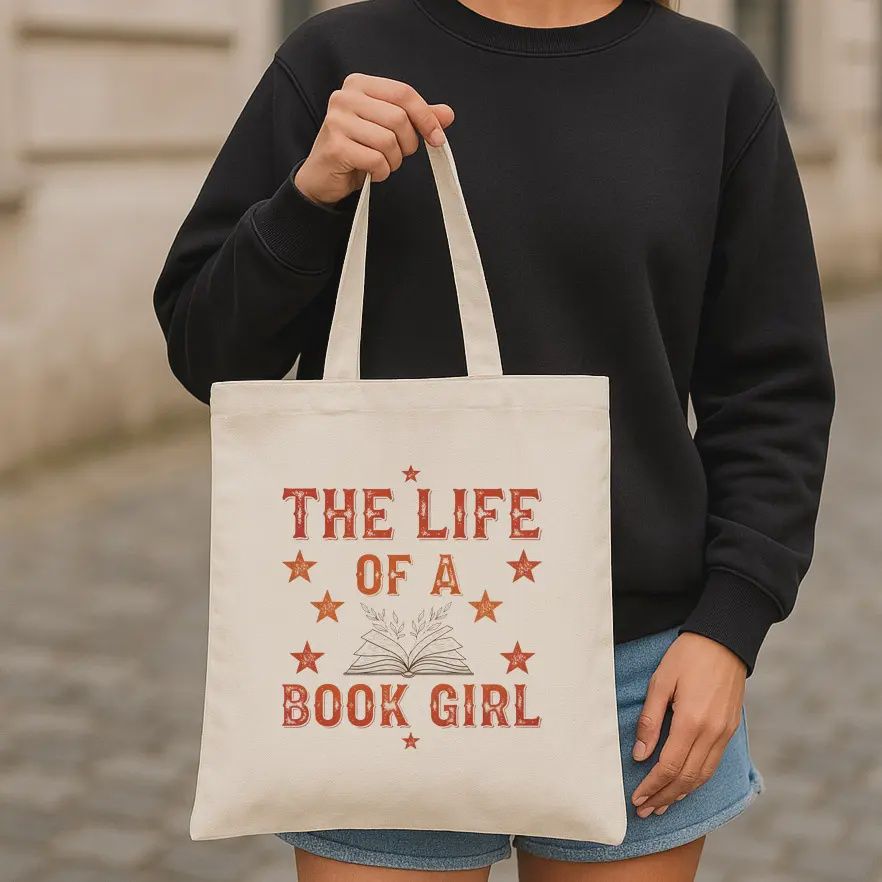 The Life of A Book Girl Canvas Tote Bag