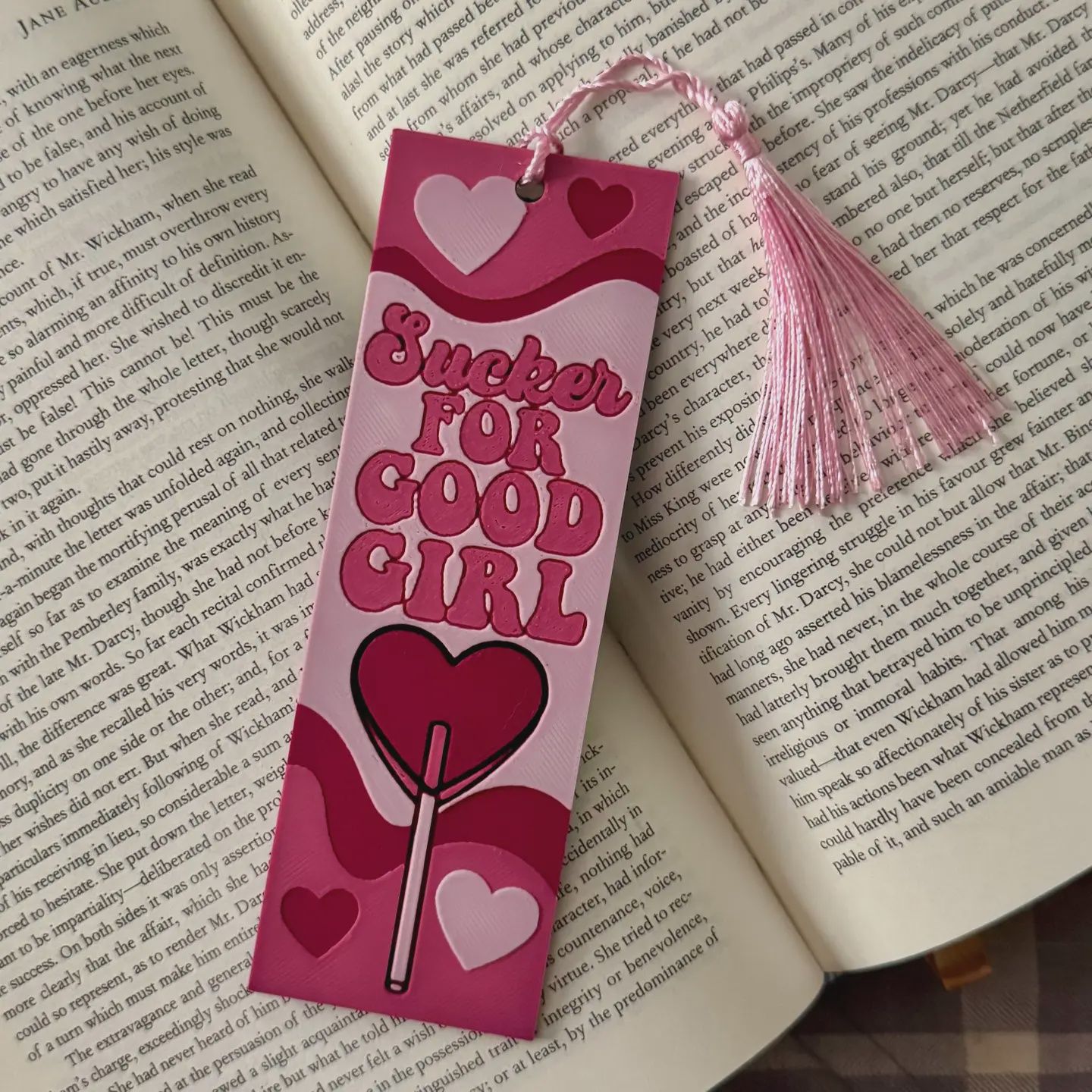 Sucker For Good Girl 3D Bookmark