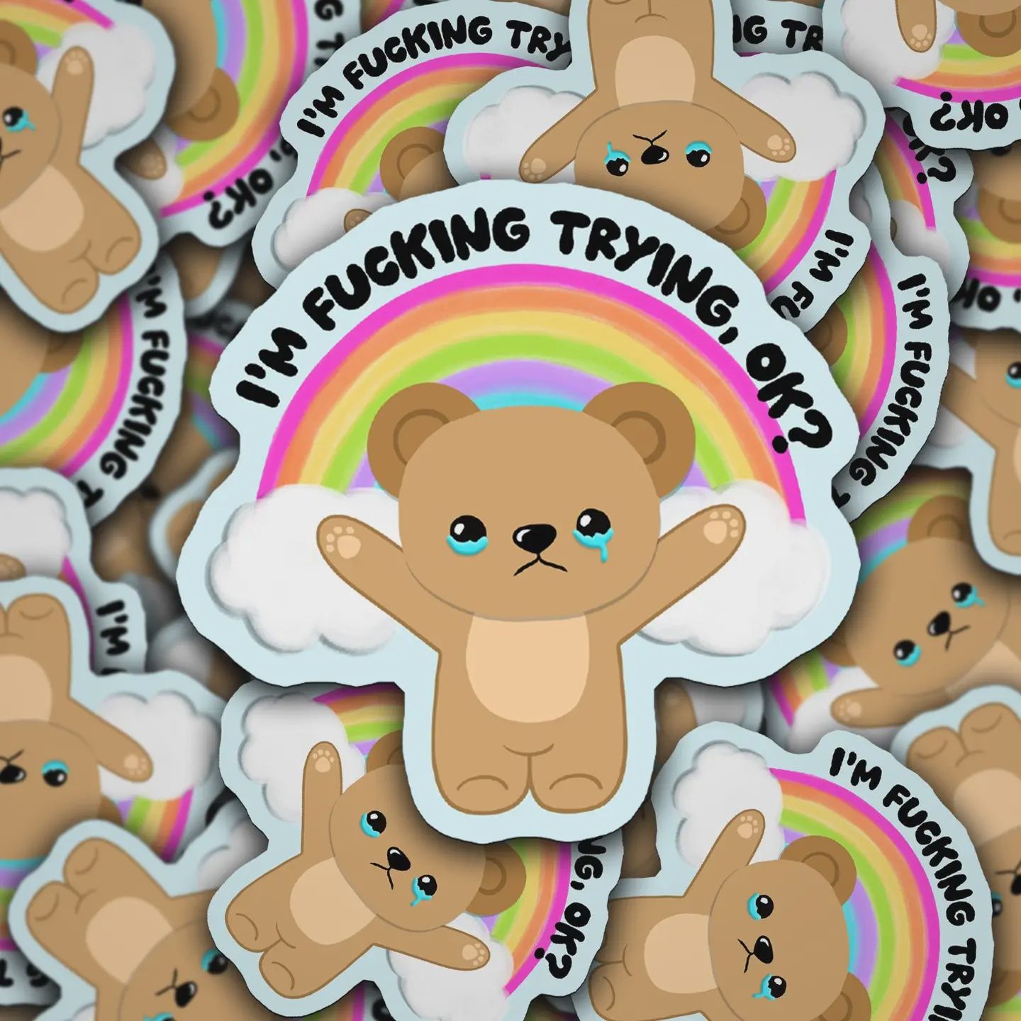 Vinyl Decal I&#39;m Trying, Ok?