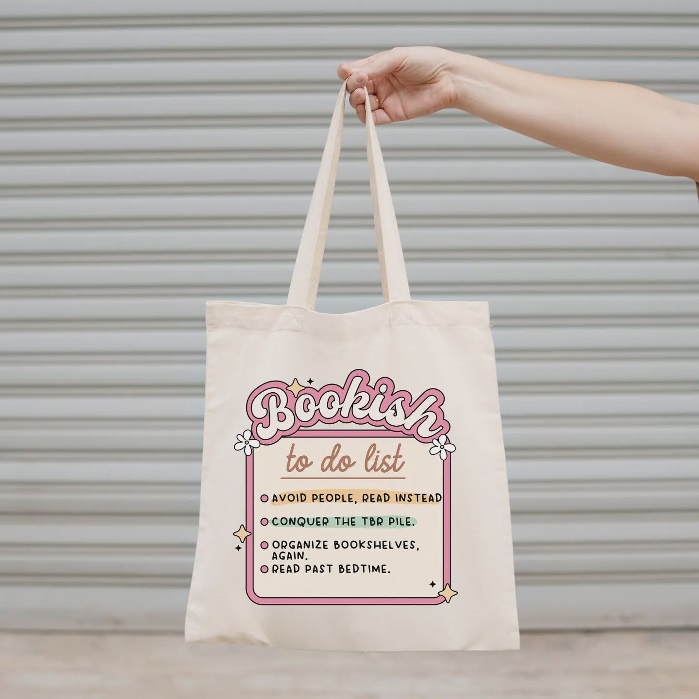 Canvas Tote Bag, Bookish To Do List