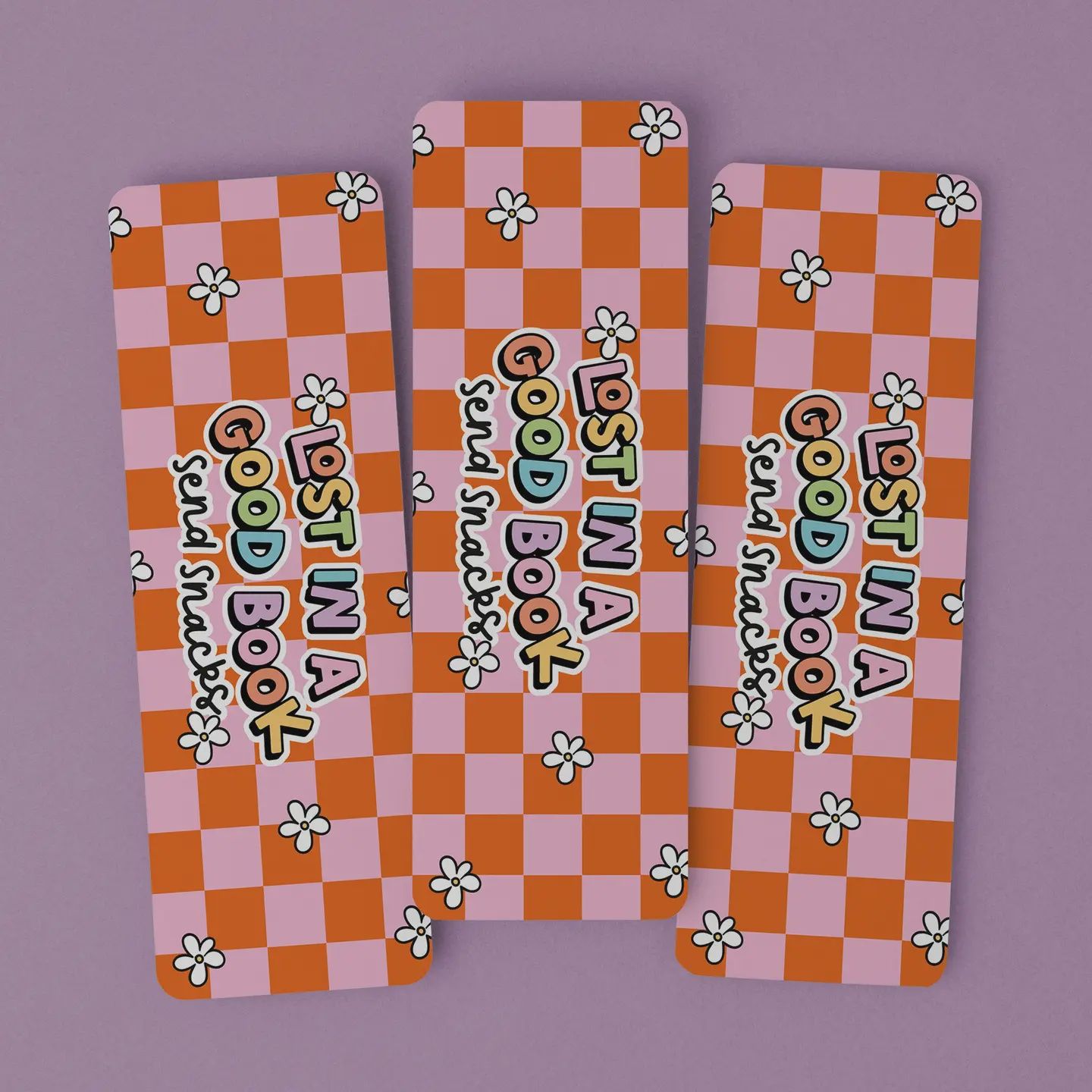 Bookmark Lost in A Good Book, Send Snacks