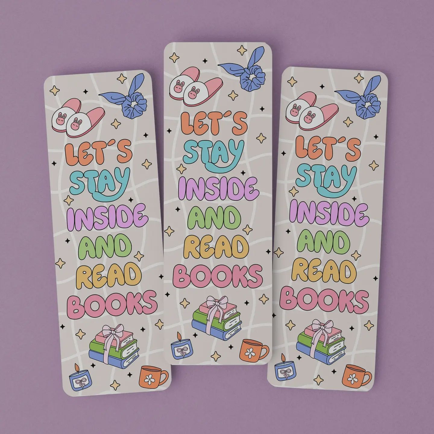 Bookmark Let&#39;s Stay Inside and Read Books