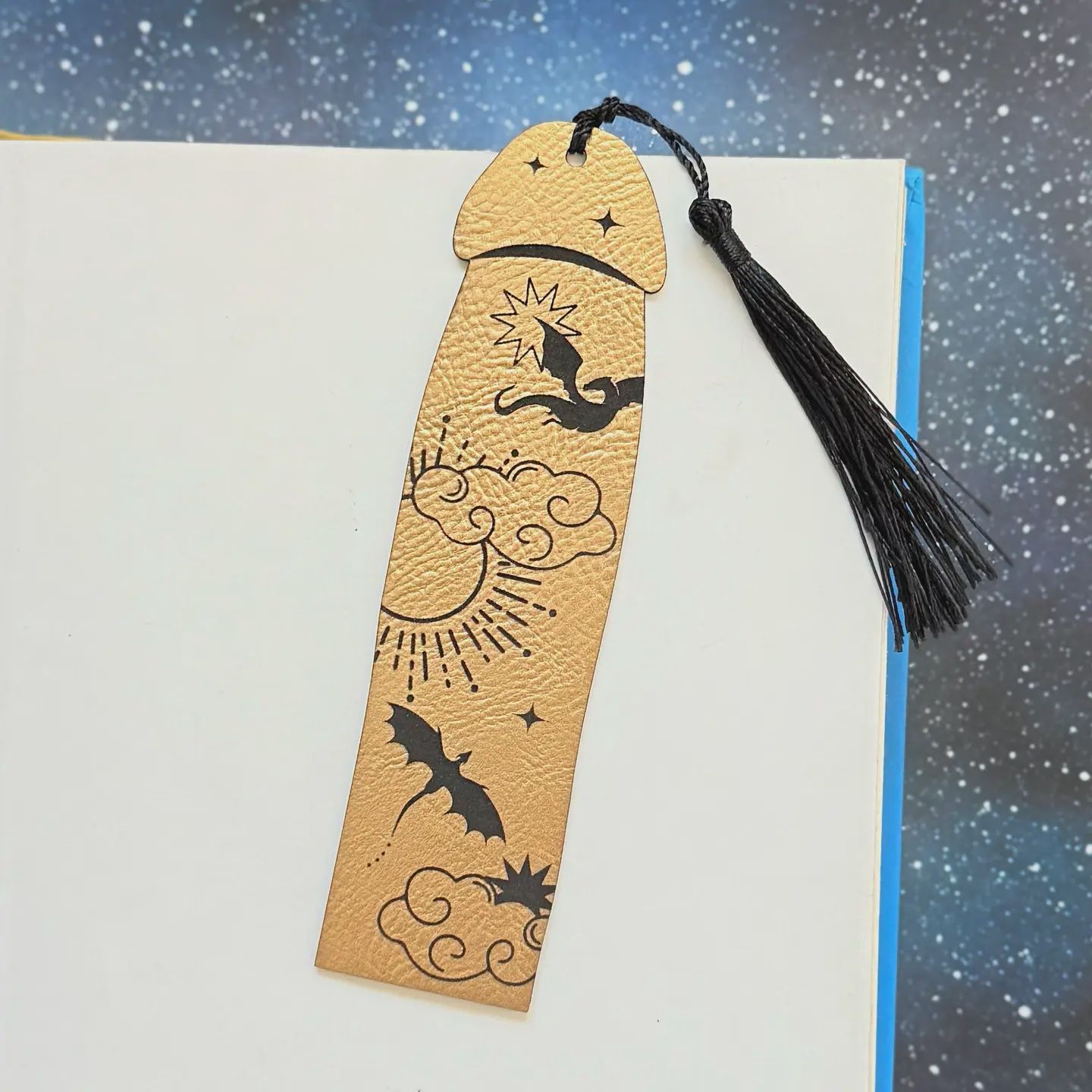 Onyx Cockmark Bookmark, Color: Gold