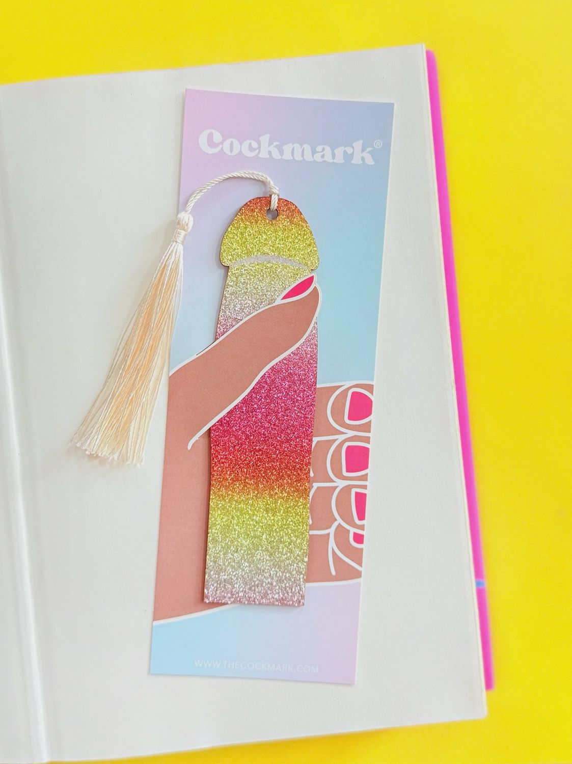 Glitter Cockmark, Color: Creamsicle