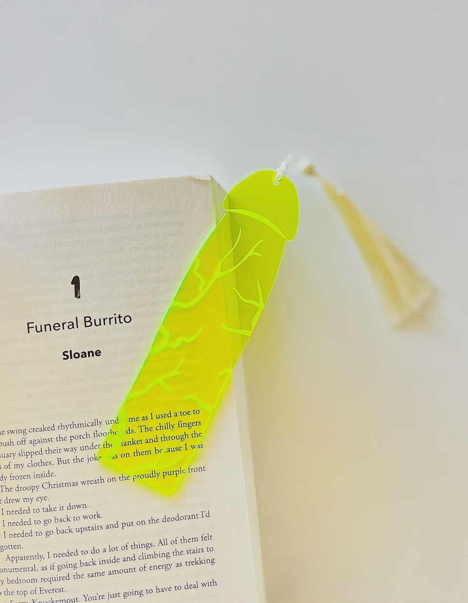Thundercock Cockmark Bookmark, Color: Neon Green