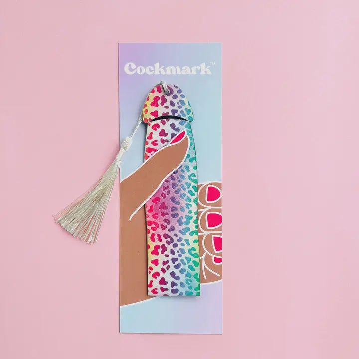 Rainbow Leopard Cockmark Bookmark