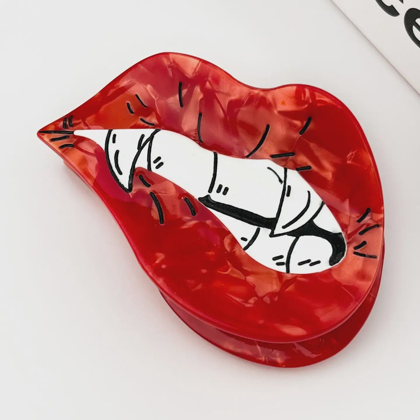 Sexy Lip Claw Clips, Beautiful Ladies Dating Hair Clips