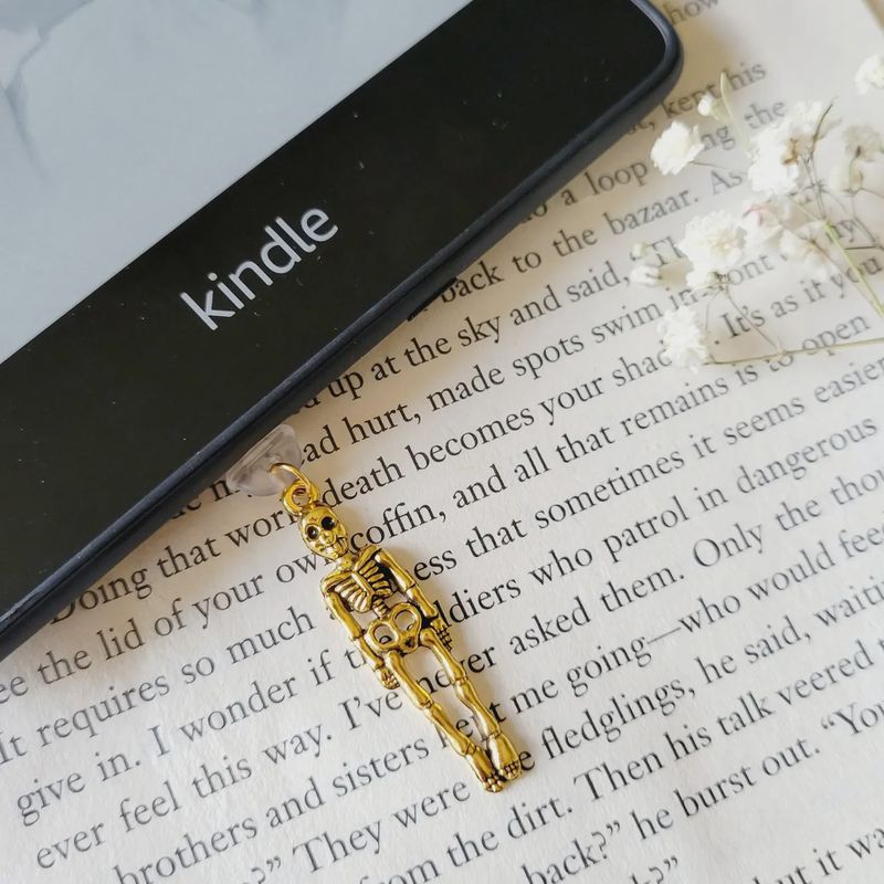 Skeleton Gold Kindle Accessory Dust Plug Charms USB Type C