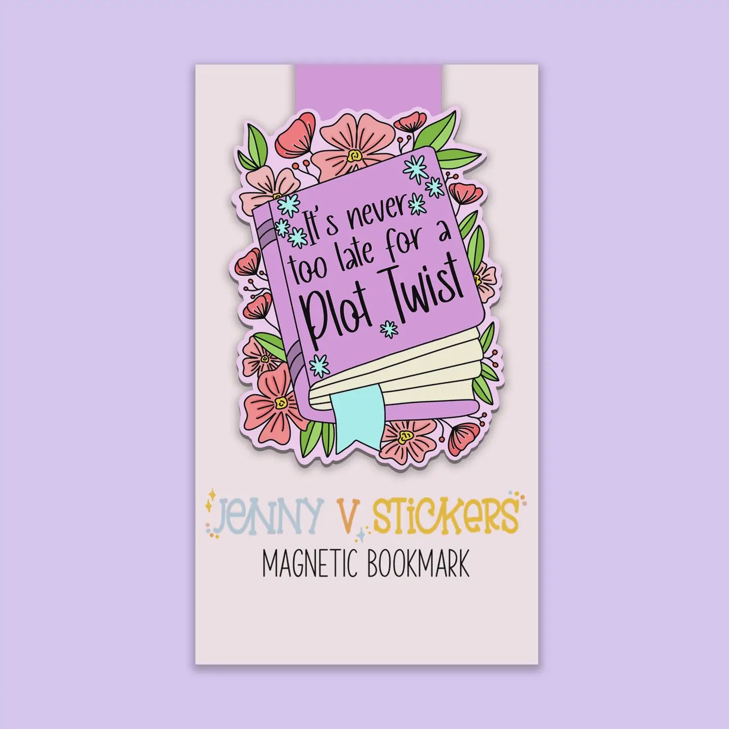 Too Late For Magnetic Bookmark | Funny Bookmark