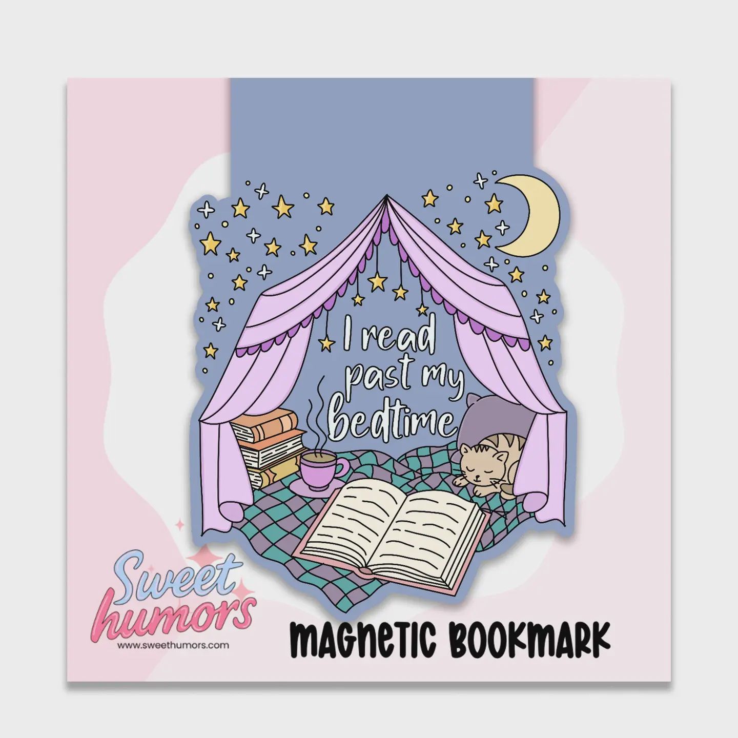 I Read Past My Bedtime Magnetic Bookmark