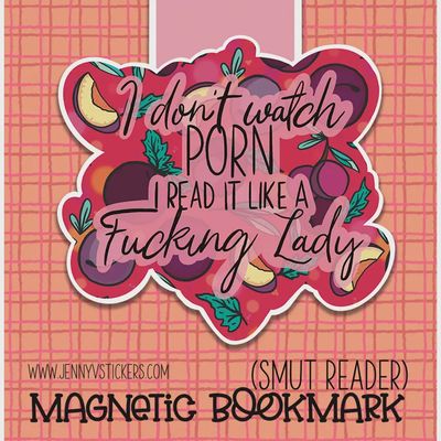 I Don't Watch P I Read It Magnetic Bookmark | Smutty Books