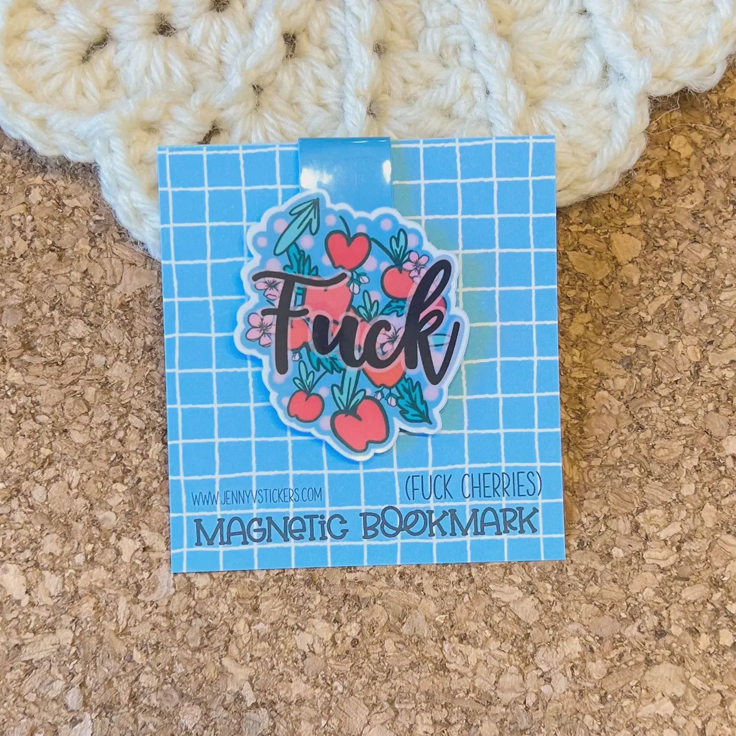 F Cherries Magnetic Bookmark