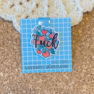 F Cherries Magnetic Bookmark