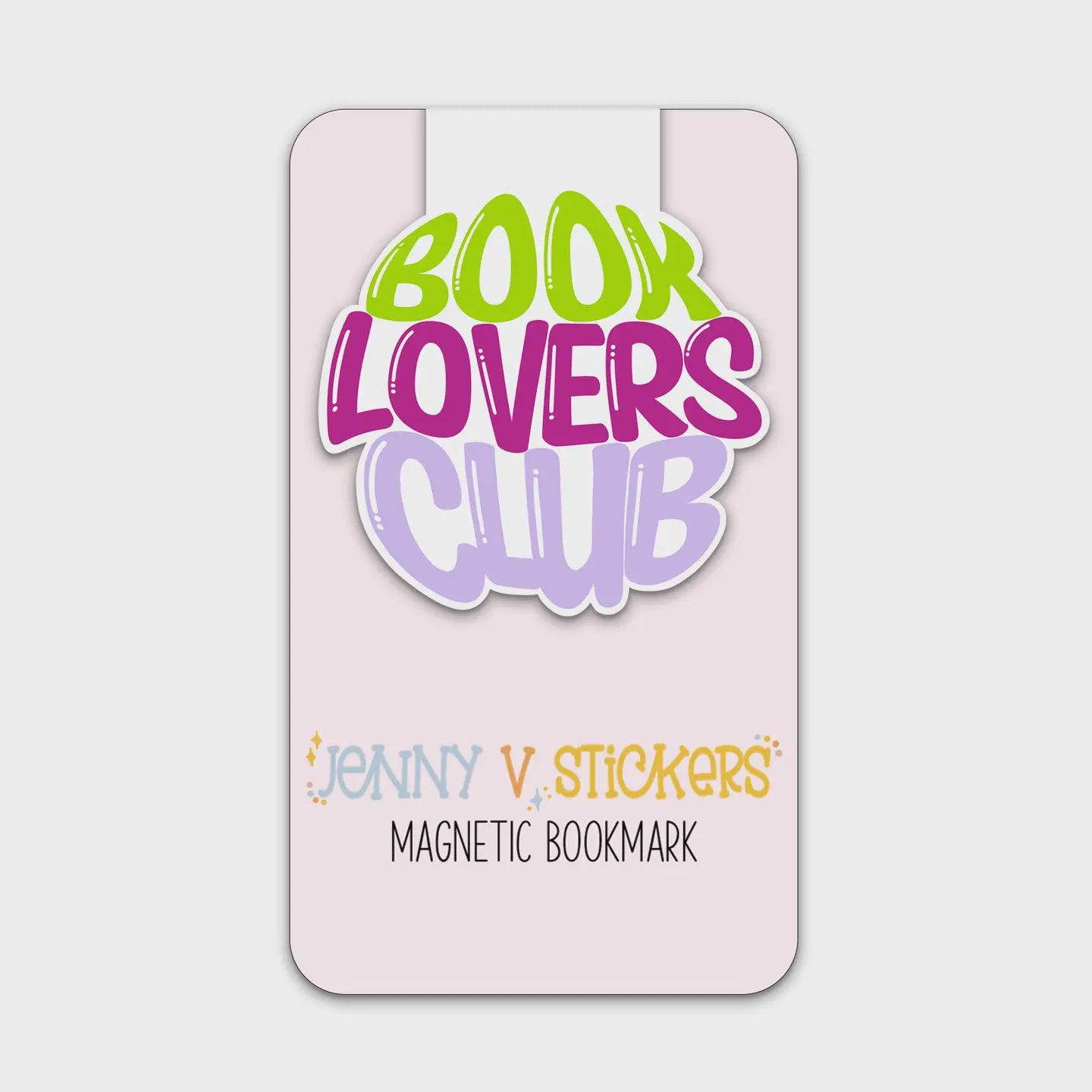 Book Lovers Club Magnetic Bookmark | Pink Book