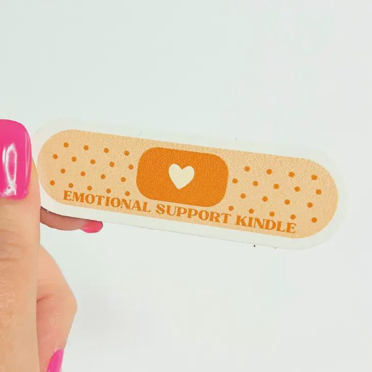 Emotional Support Kindle Bandage Sticker