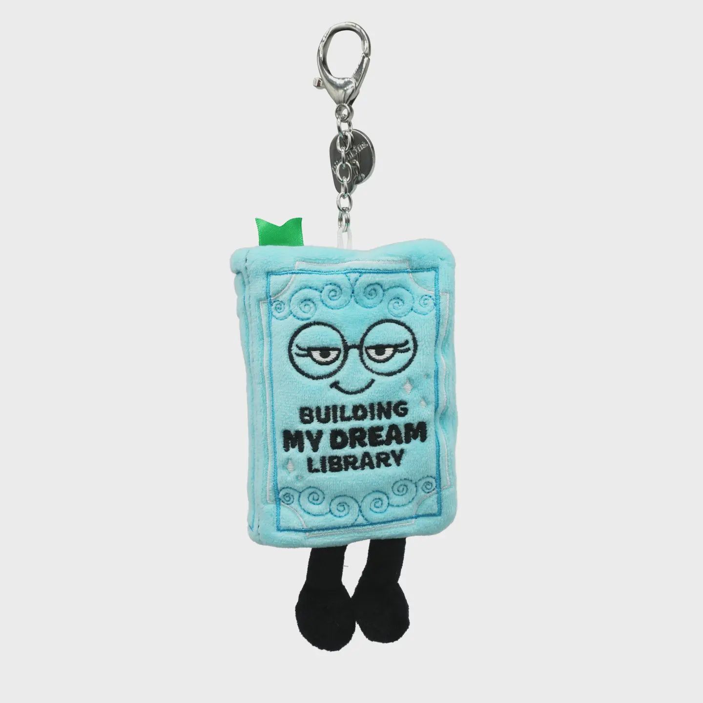 "Building My Dream Library" Book Plush Bag Charm