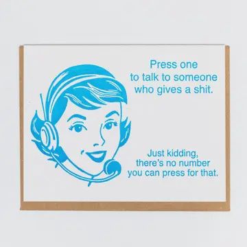 Funny Cards, Card: Press One