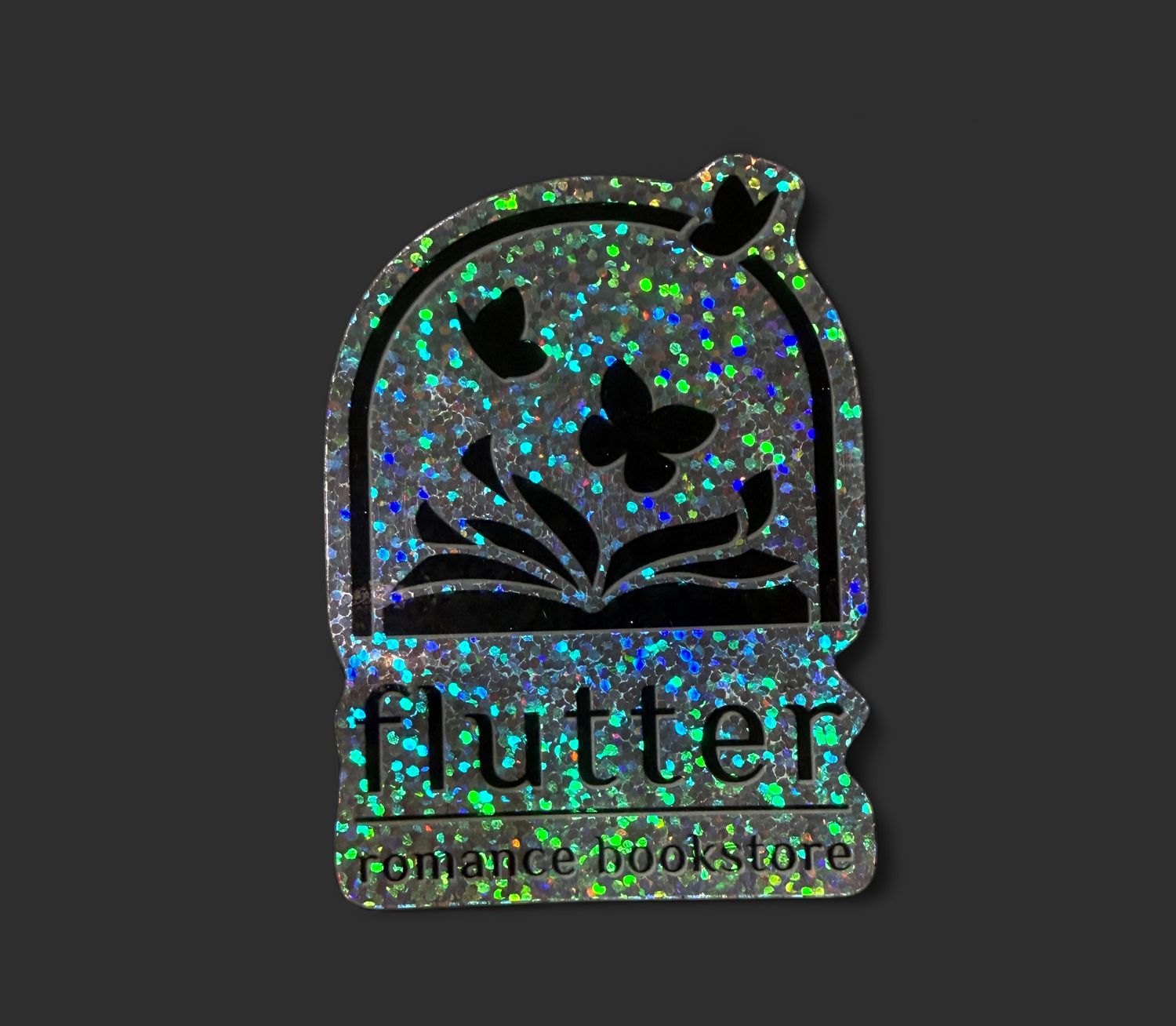 Flutter Sticker, Variant: Holographic Logo