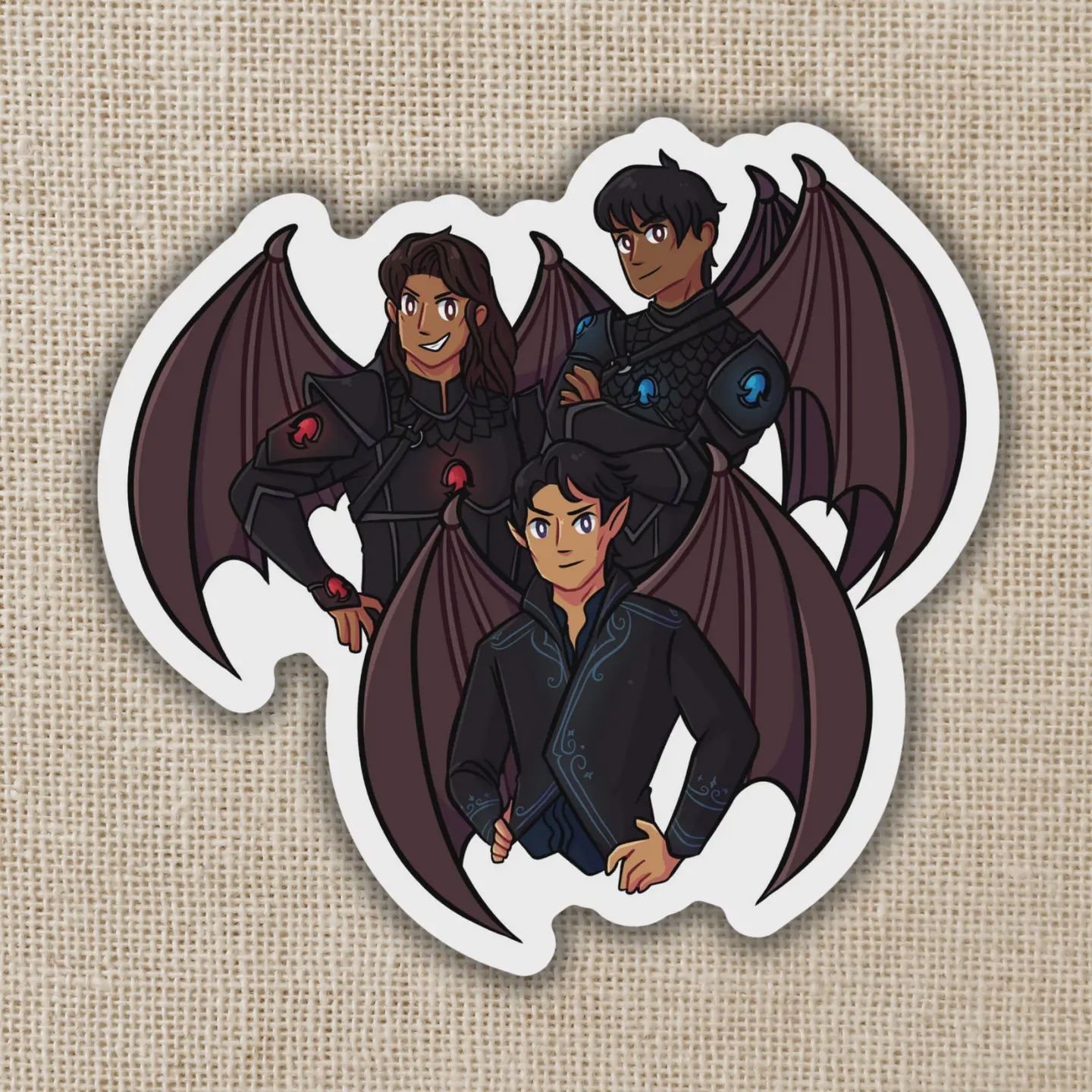 Bat Boys Illyrian Warriors Sticker | ACOTAR