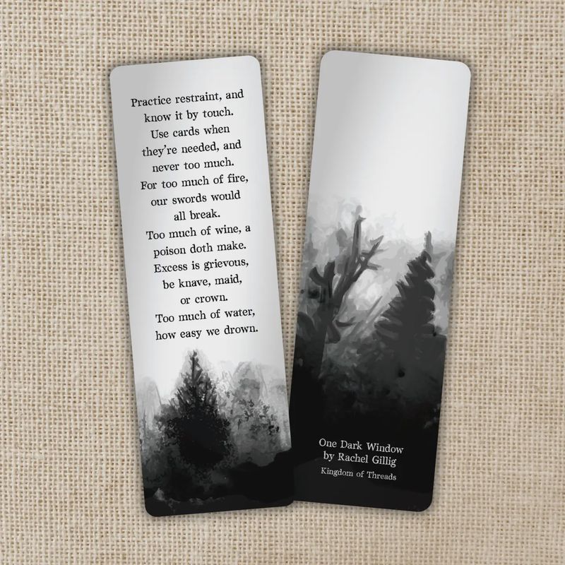 Practice Restraint Bookmark | One Dark Window