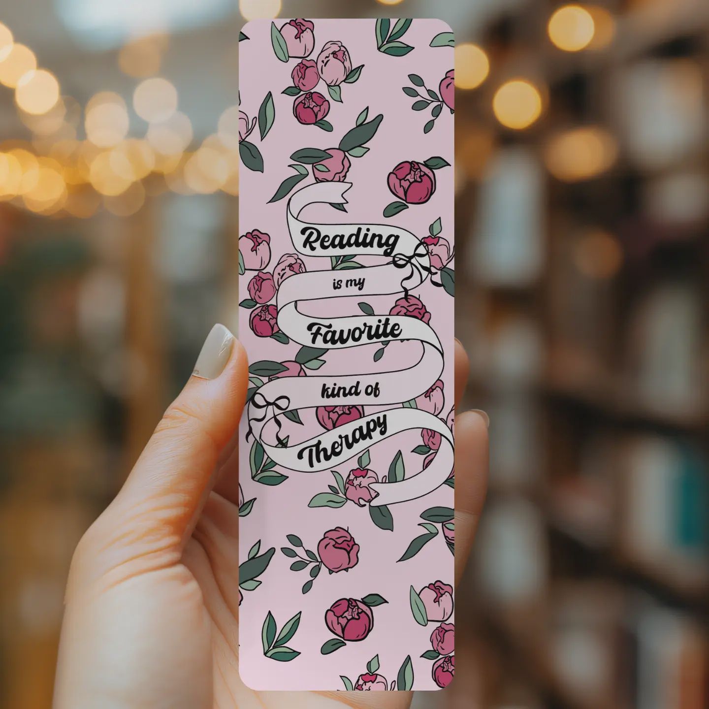 Reading Is My Therapy Bookmark | Soft Matte Laminated