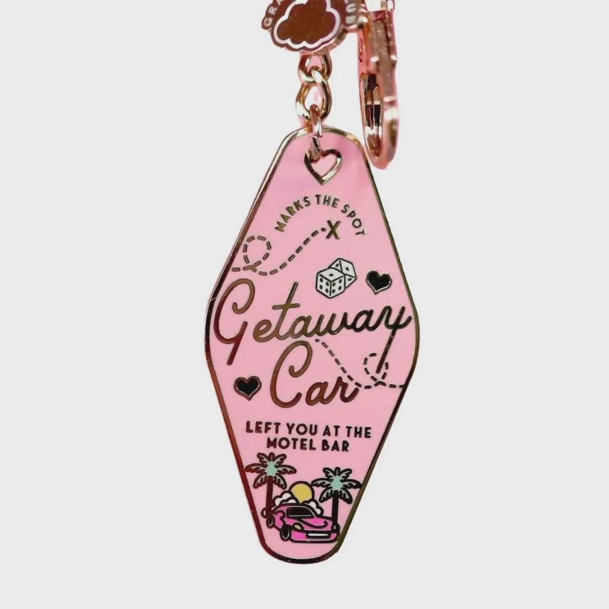 Taylor Swift Motel Escape Metal Keychain, Size/Color: Pink / (OS) 1