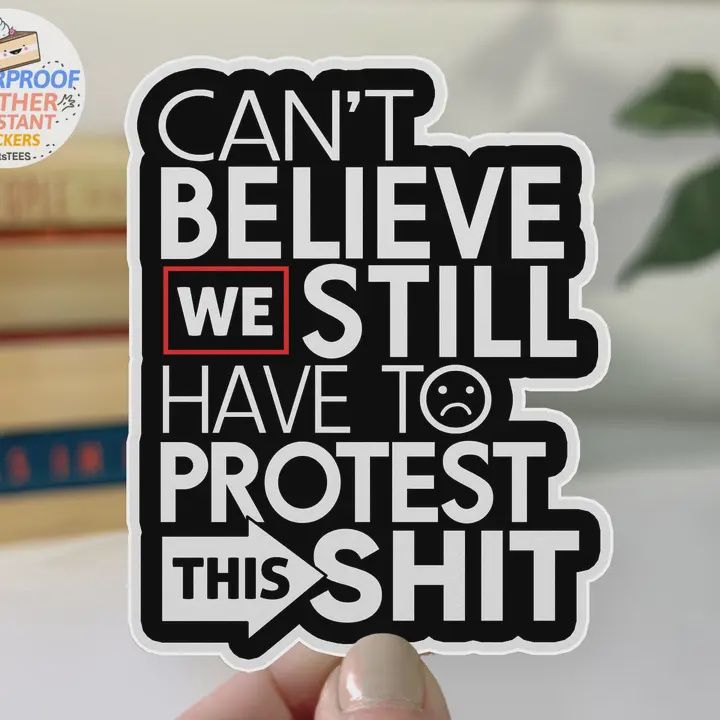 Protest Sticker, 3" Waterproof Women's Rights Decal