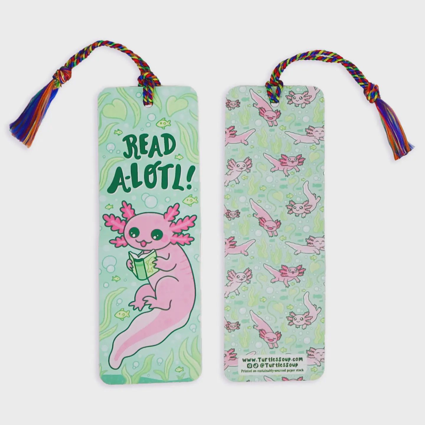 Read A-Lotl Axolotl Reader Gift Bookmark with Tassel