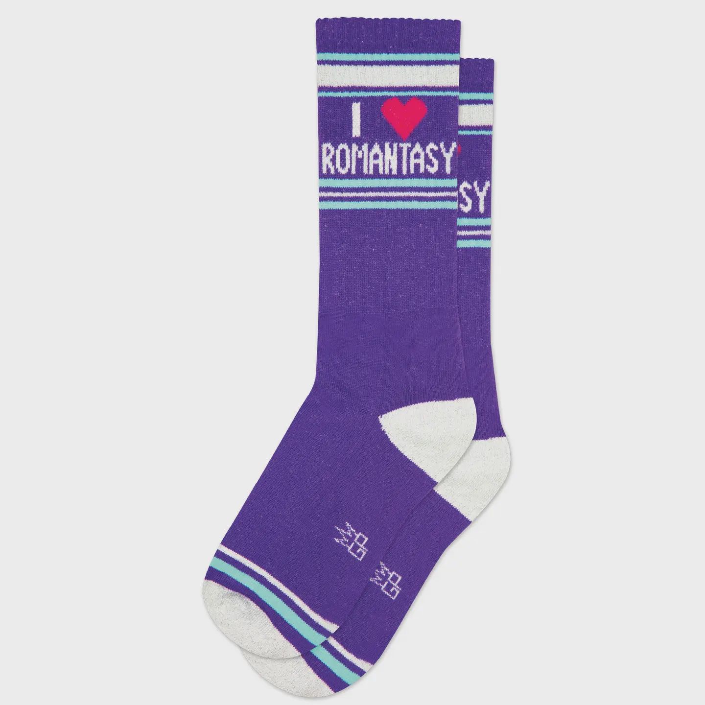 I ❤️ Romantasy Gym Crew Socks - Romance Gift