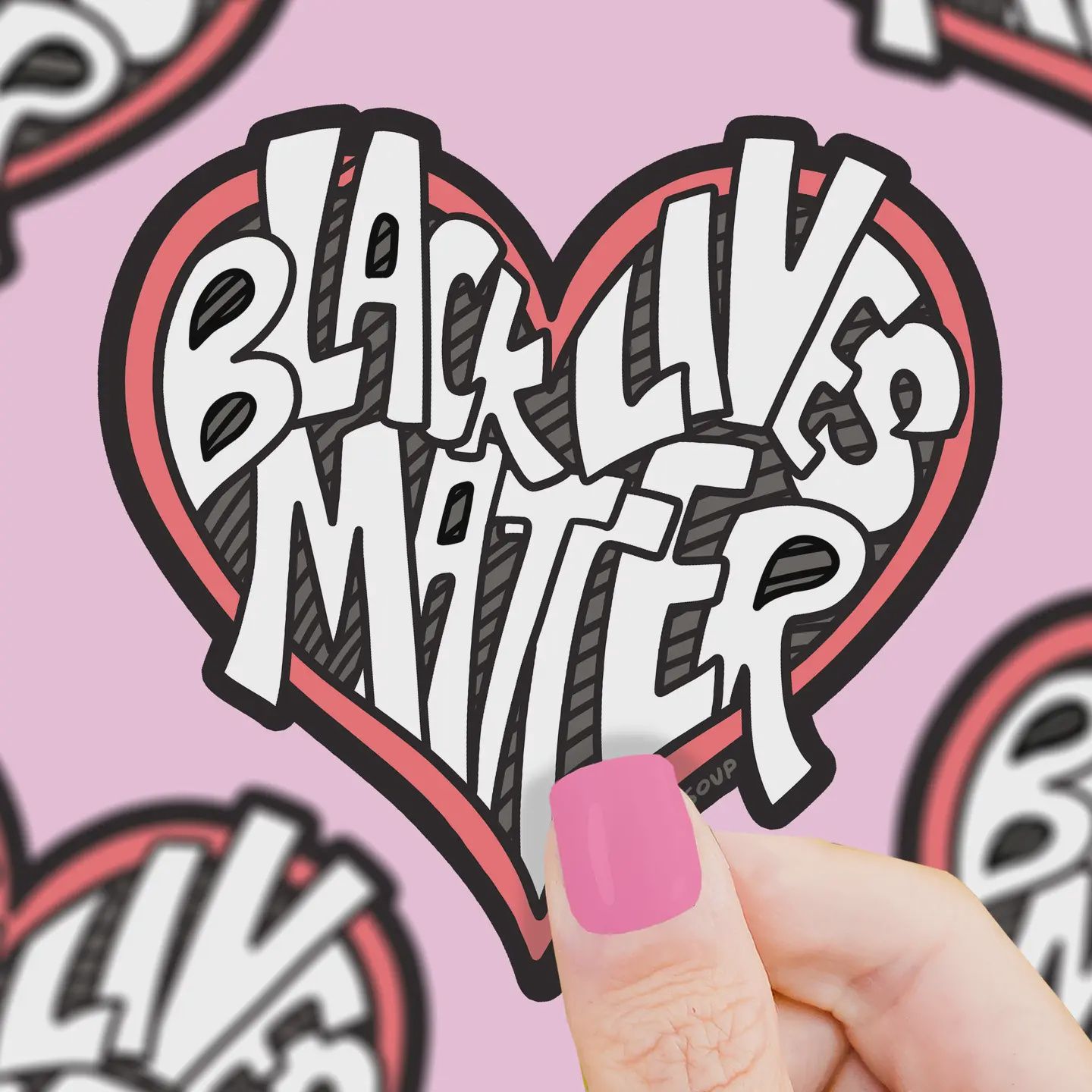 Black Lives Matter Support Blm Vinyl Sticker